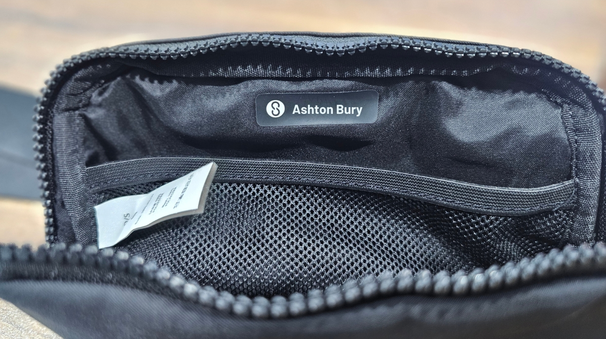 Crossbody Belt Bag Black 1L by Ashton Bury